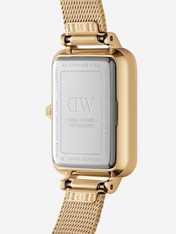 Daniel Wellington Analoginen kello 'Quadro Pressed Evergold G White' värissä kulta