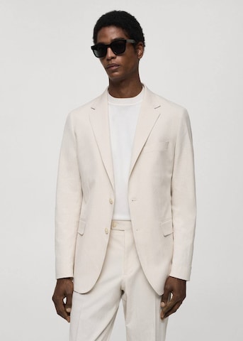MANGO MAN Regular fit Suit Jacket 'Parma' in Beige: front