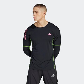 ADIDAS PERFORMANCETehnička sportska majica 'Adizero' - crna boja: prednji dio