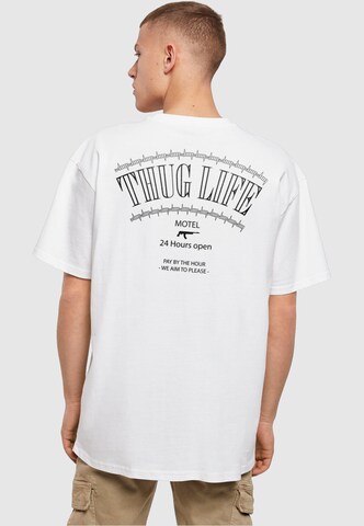 Thug Life Shirt 'Motel' in Wit