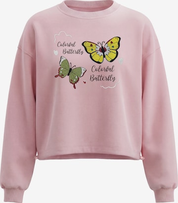 Sweat-shirt MYMO en rose : devant