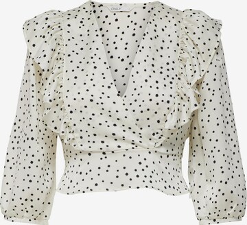 ONLY Blus 'Adelina' i vit: framsida