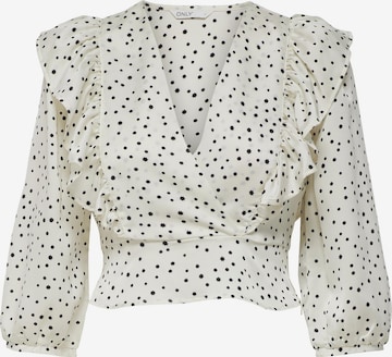 ONLY - Blusa 'Adelina' en blanco: frente