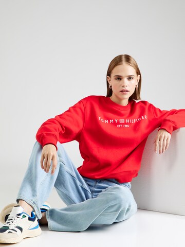 TOMMY HILFIGER Sweatshirt in Rot