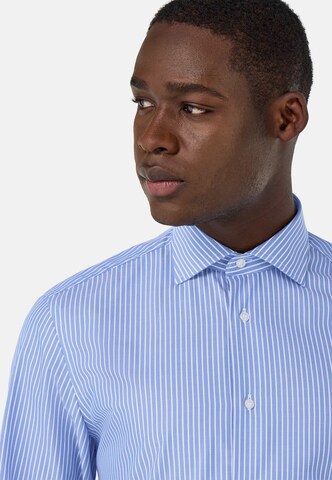 Boggi Milano Regular Fit Hemd in Blau