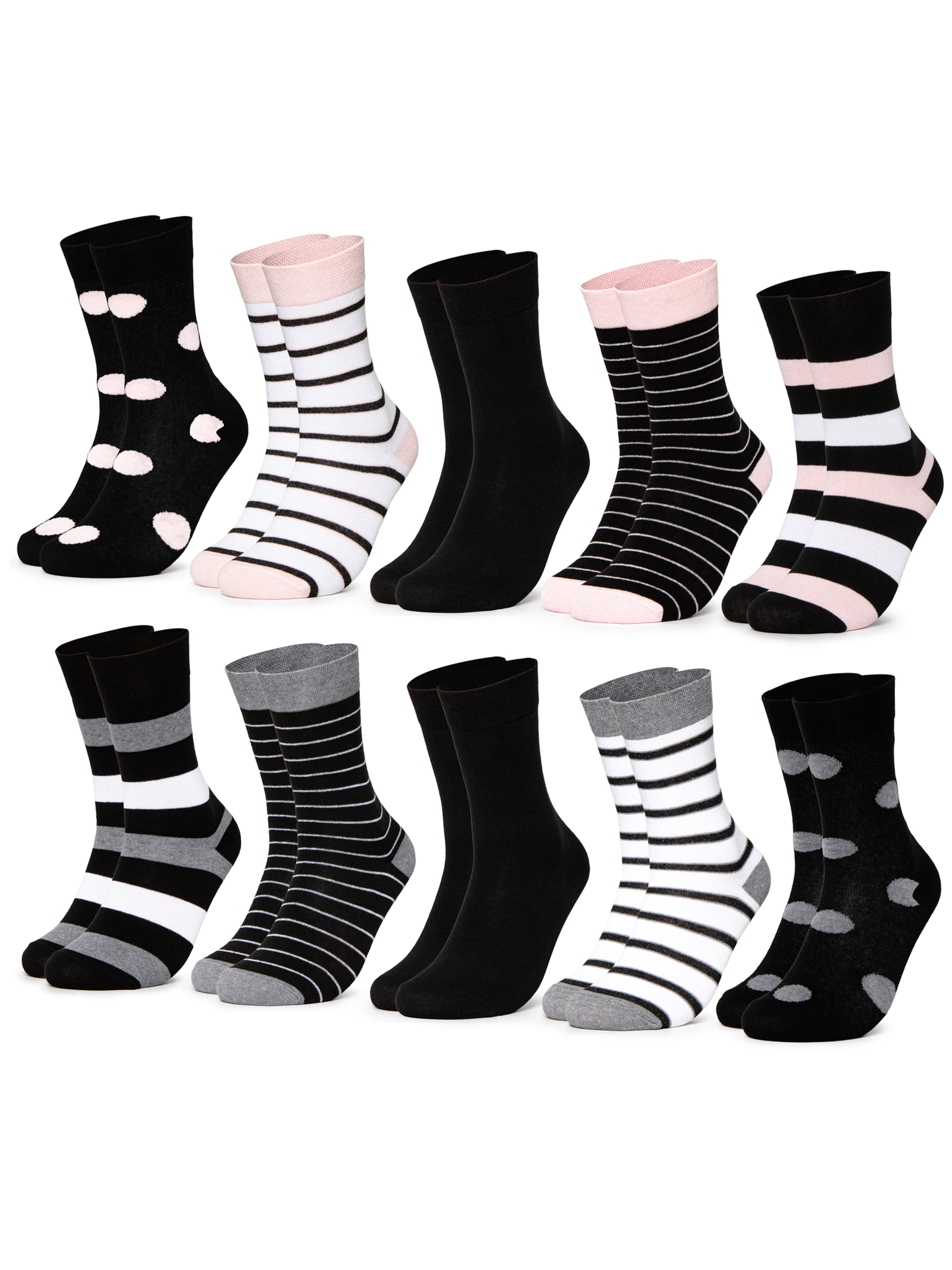Occulto Socks 'Lotte' in Black: front