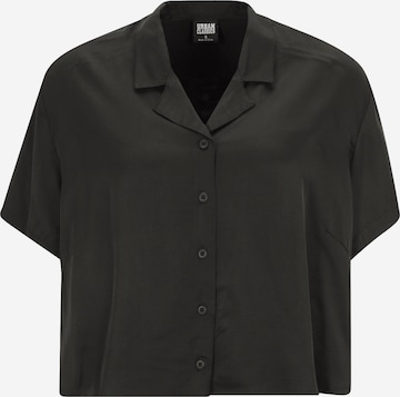 Urban Classics Blouse in Zwart: voorkant