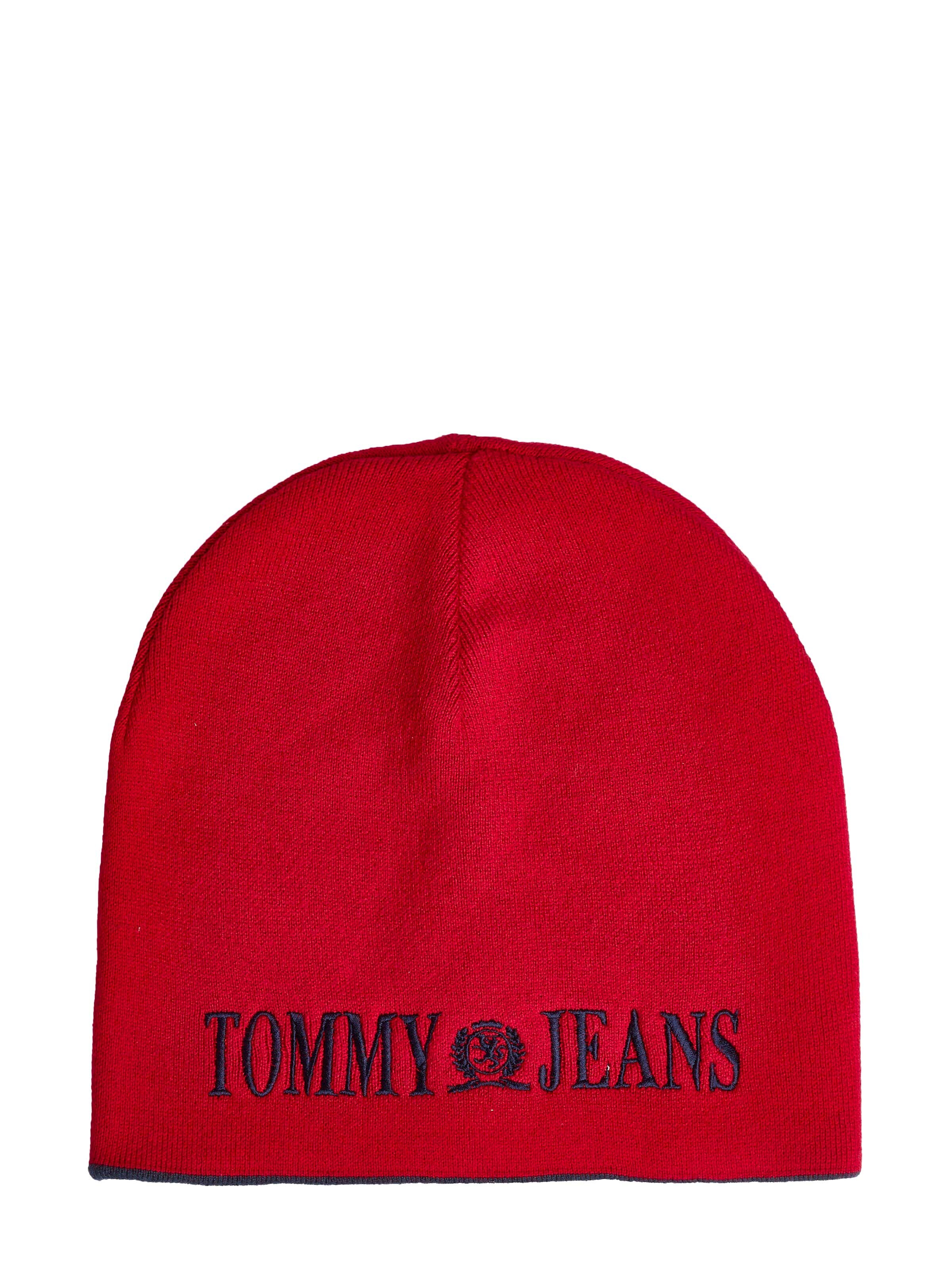 TOMMY HILFIGER Mütze 'Tommy Hilfiger Wendemütze navy/ rot'‌‌‌‌ in Blau