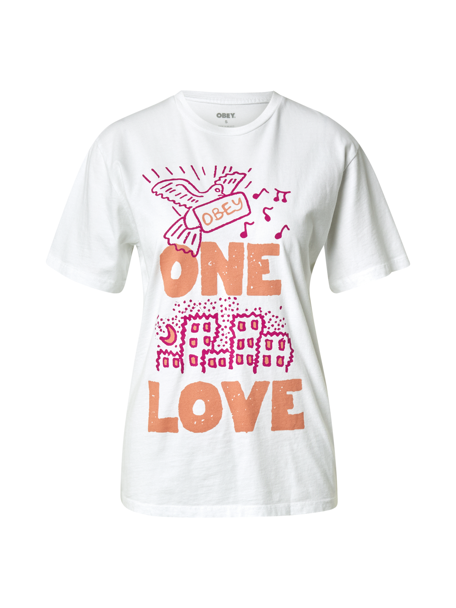 Donna Maglie e top Obey T-Shirt CHOICE in Bianco 