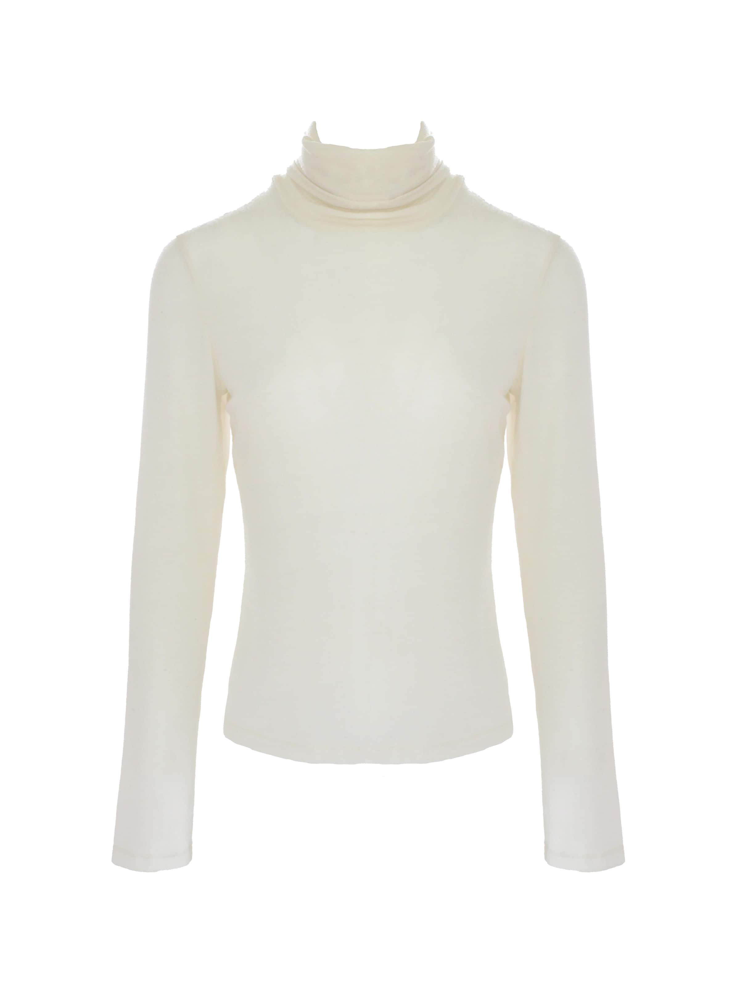 Honnête Atelier Sticktop 'Sylvie'‌‌‌‌‌‌ in Weiß: Vorderseite