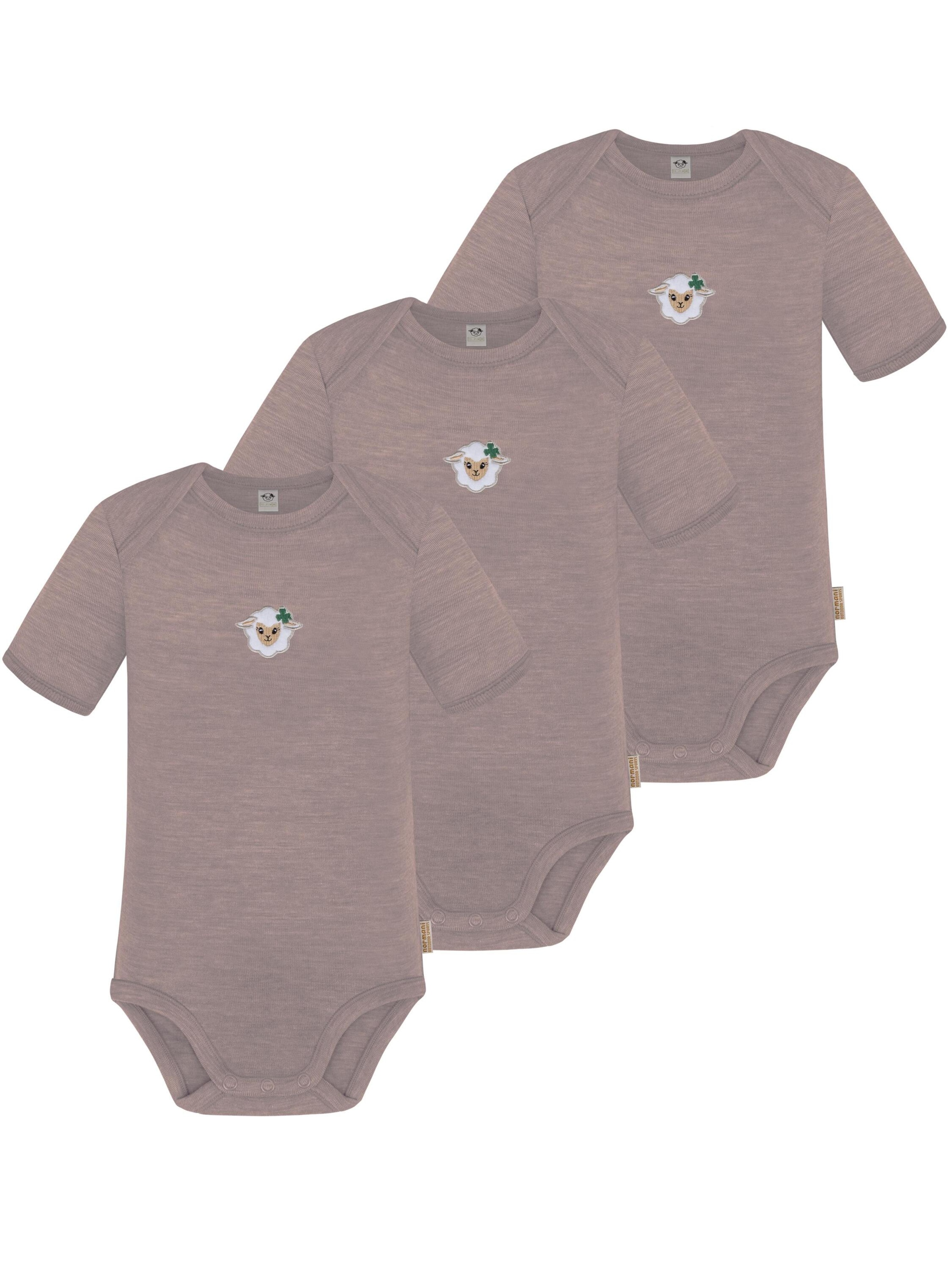 Barboteuse / body 'Tauranga' normani en rose : devant