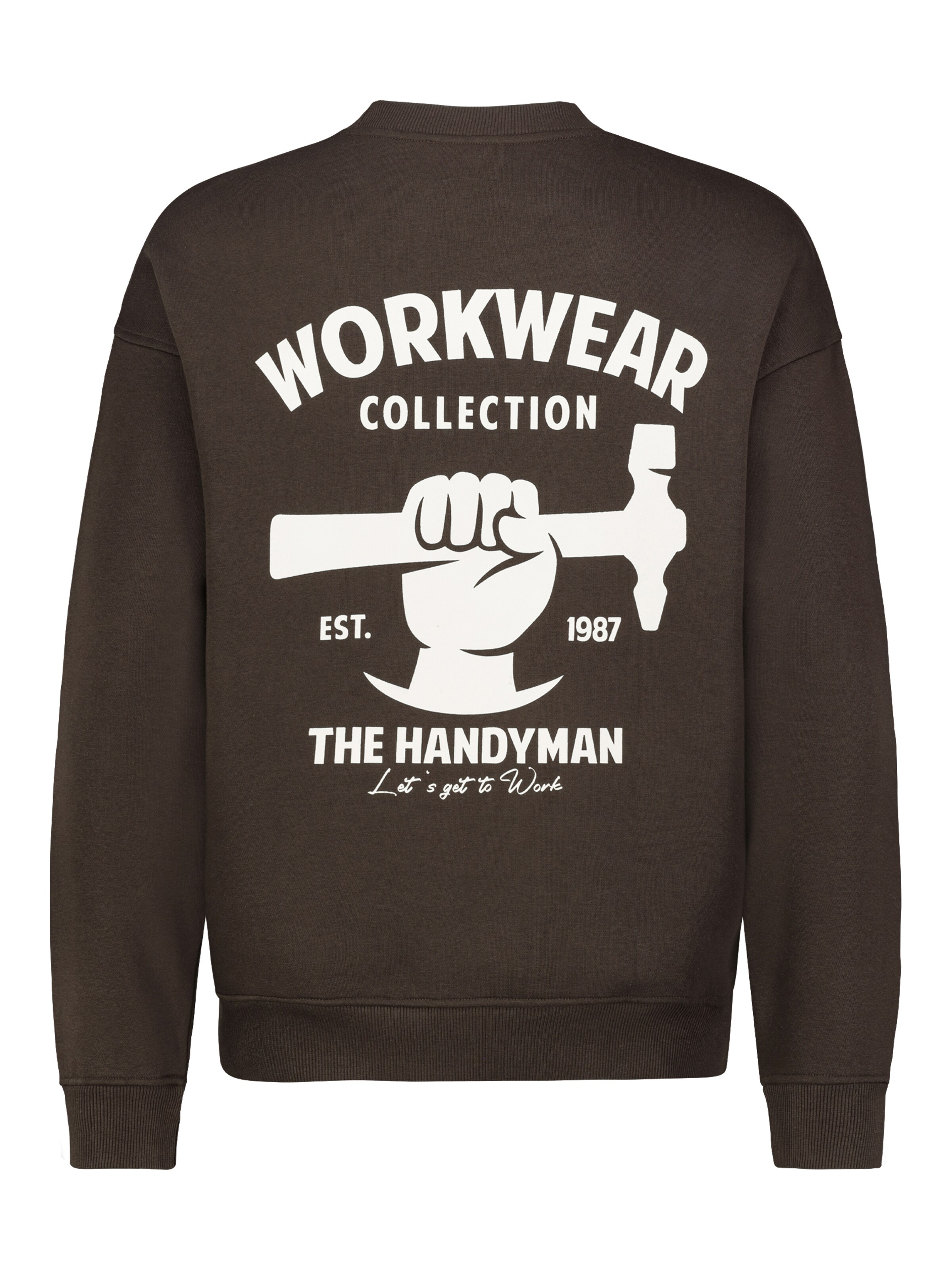 Sublevel Sweatshirt 'Worker' in Braun