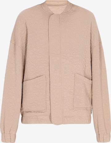 Veste mi-saison swirly en beige : devant