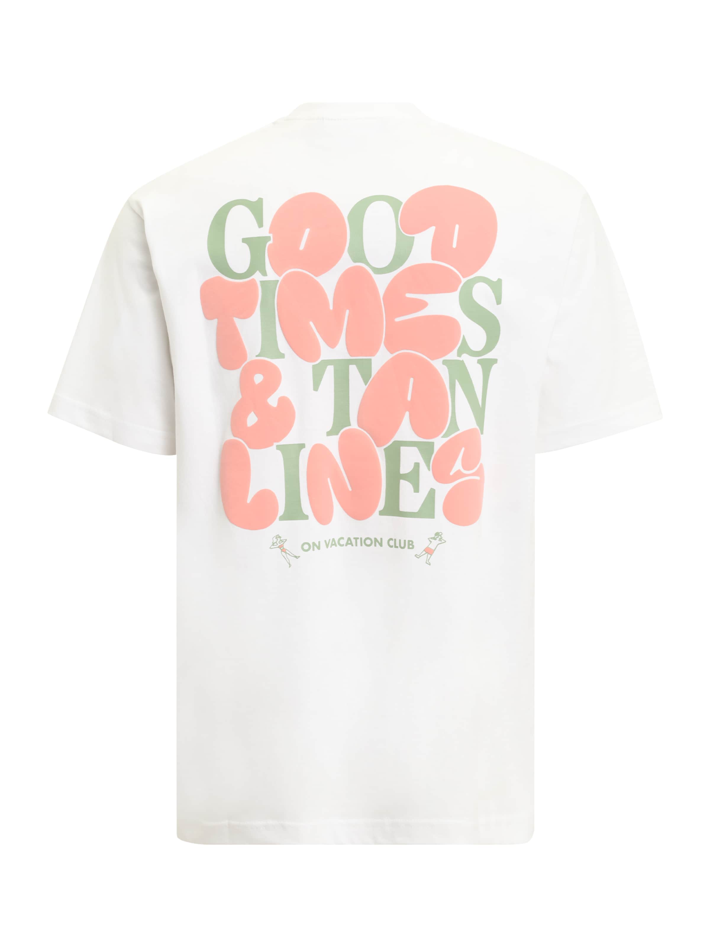 Maglietta 'Bubbly Good Times' di On Vacation in bianco