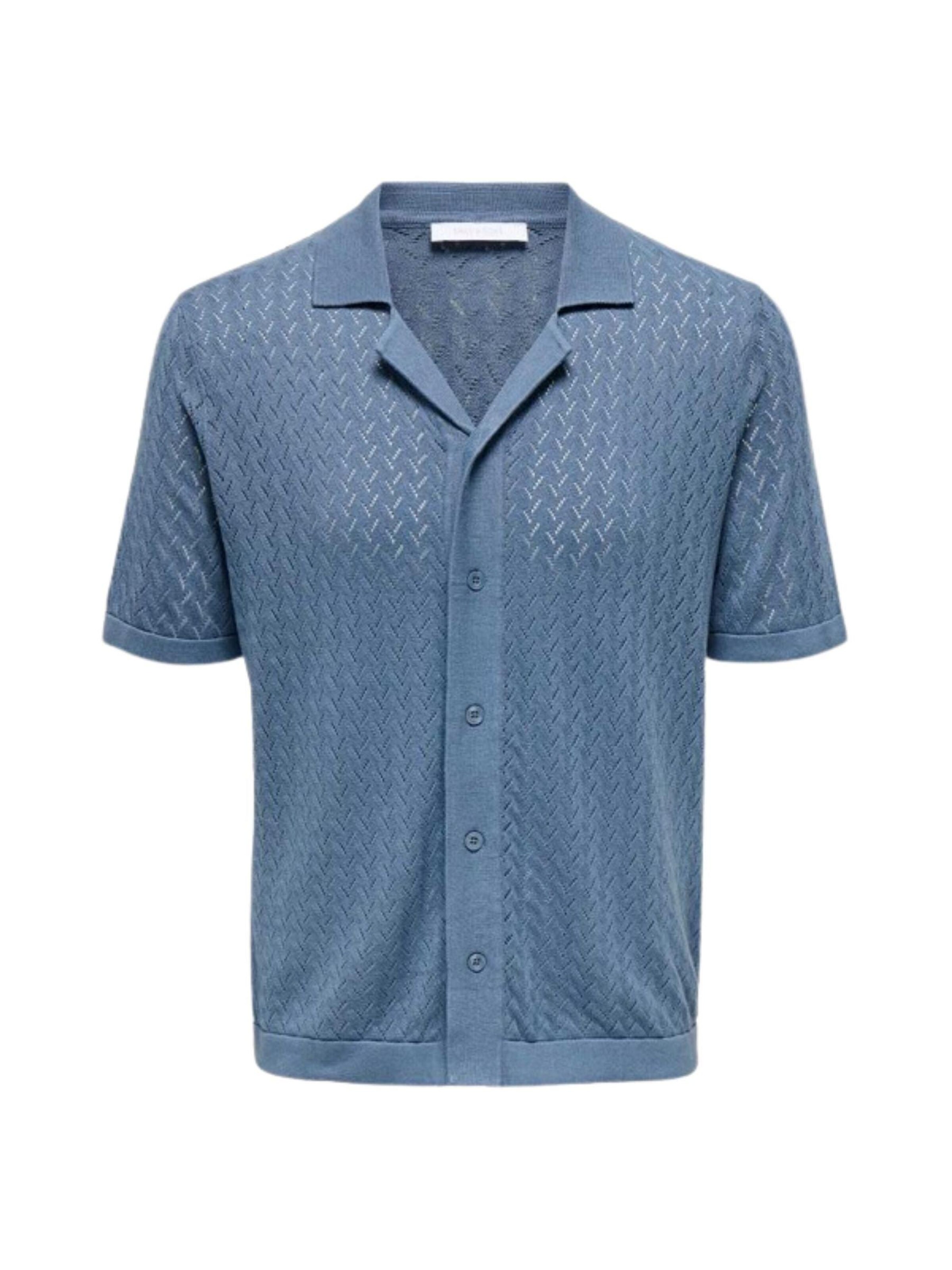 Only & Sons Shirt 'ONSSANTO' in Blauw: voorkant