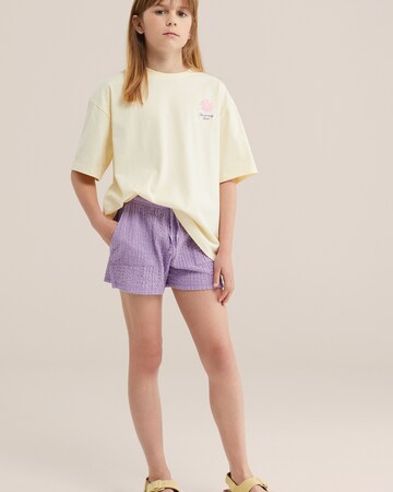 WE Fashion Loosefit Nadrág - lila