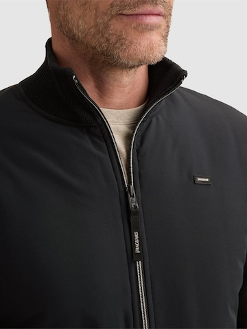 VANGUARD - Cárdigan 'Cardigan in cotton/modal with zipper closure' en azul
