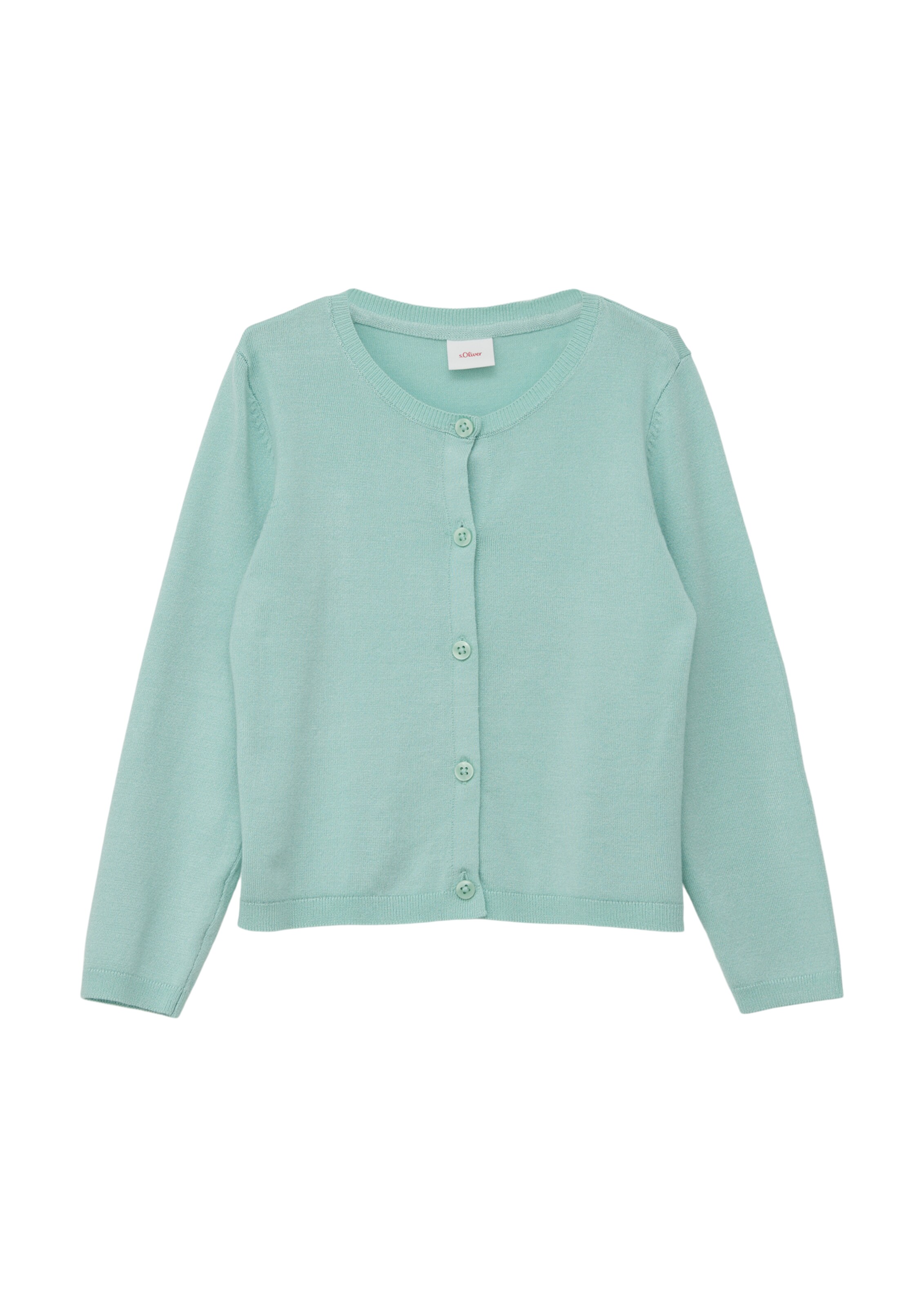 s.Oliver Knit Cardigan in Green: front