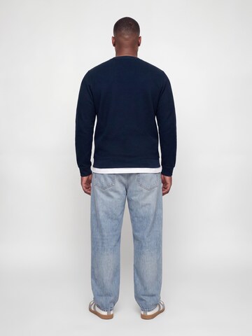Jack & Jones Plus Sweatshirt 'JPRBLUALVES' i blå