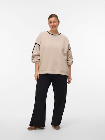 Vero Moda Curve Sweatshirt 'VMCShirley' in Beige