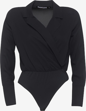 FRESHLIONS Blouse Bodysuit ' Armanda ' in Black: front
