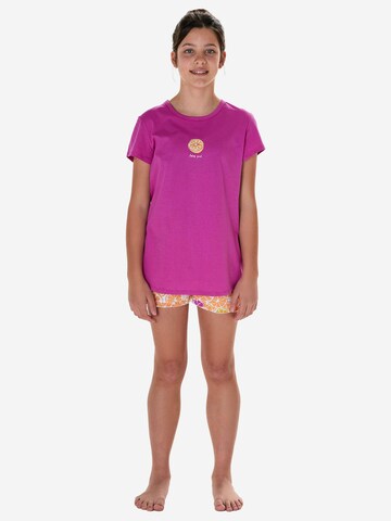 SCHIESSER - Pijama ' Nightwear ' en naranja: frente
