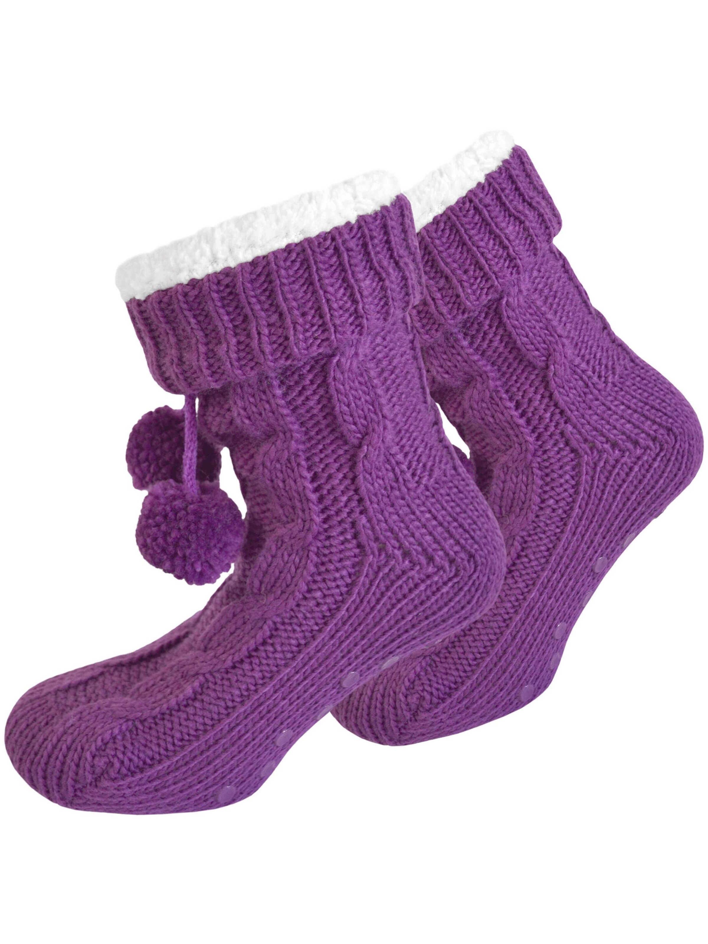 normani Socks in Purple: front