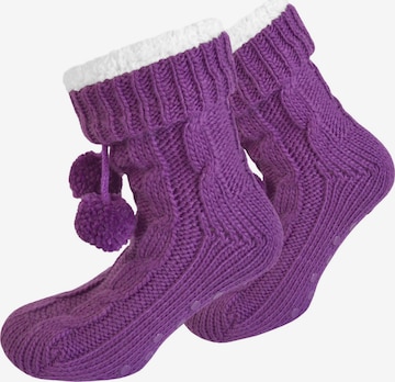 normani Socks in Purple: front