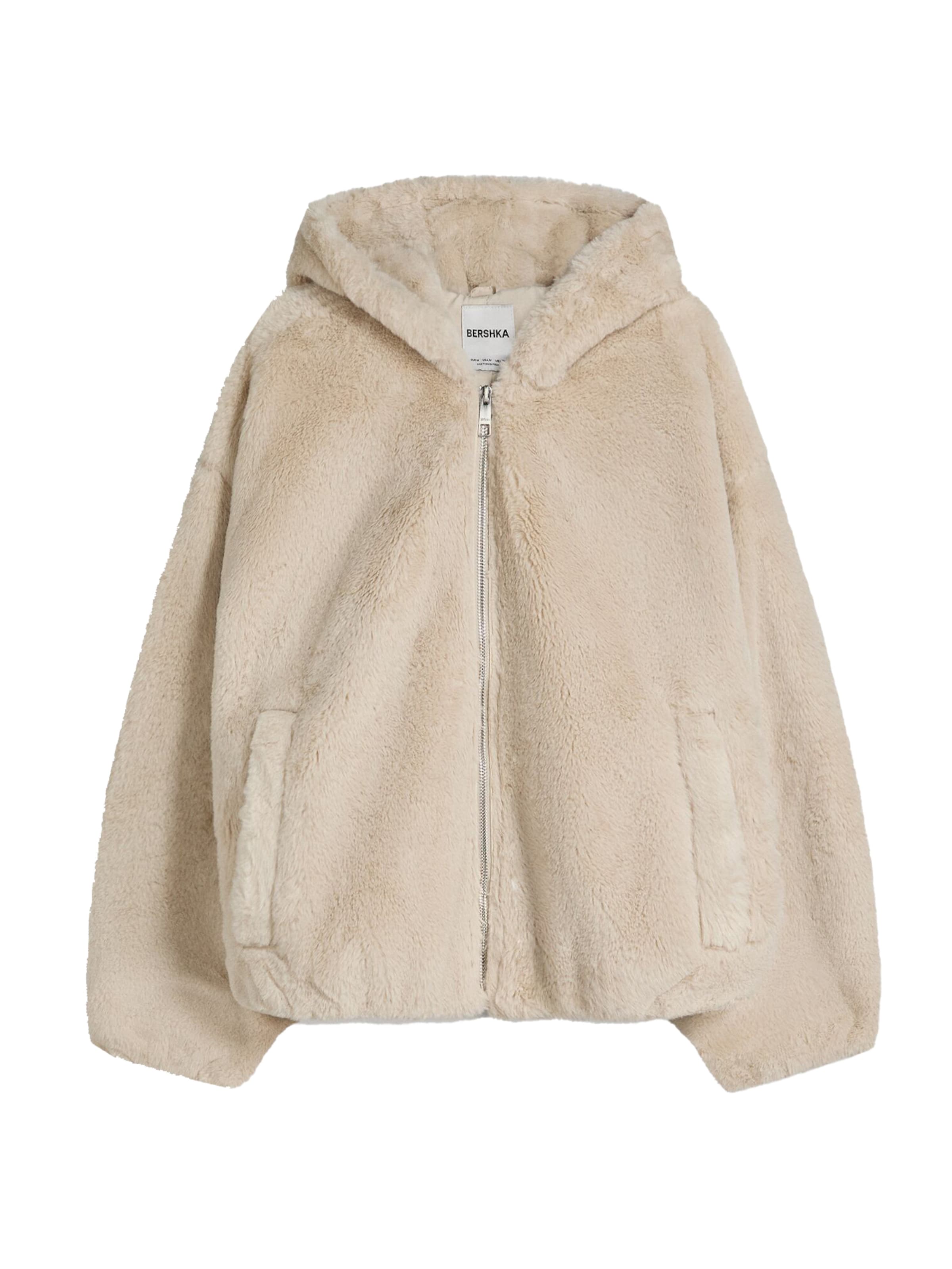 Bershka Veste mi-saison en sable, Vue avec produit