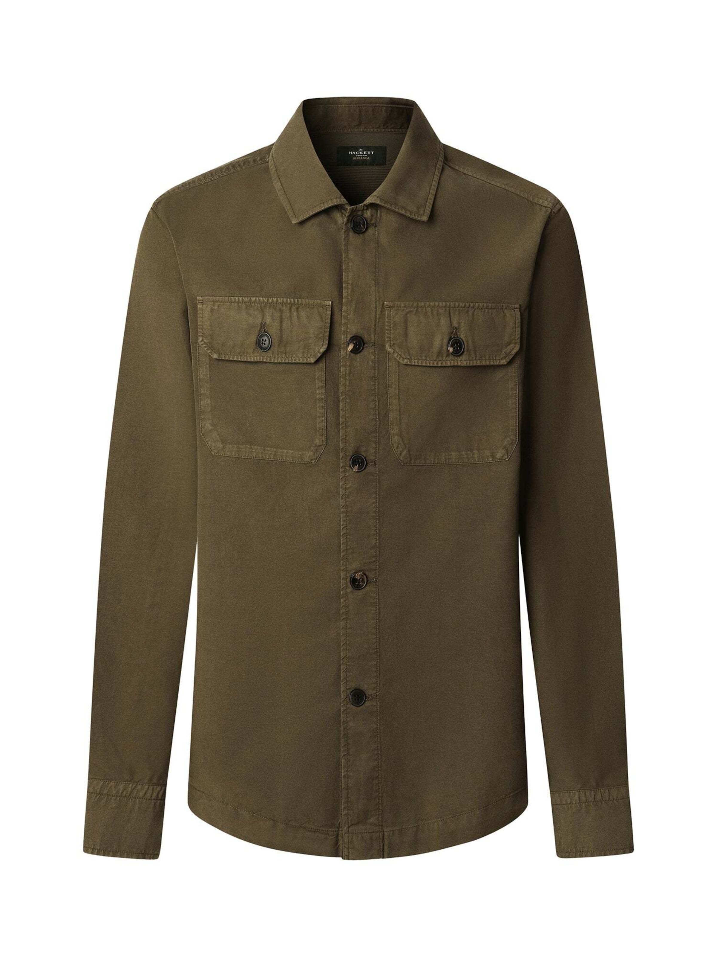 Hackett London Veste mi-saison 'Heritage Twill' en olive, Vue avec produit