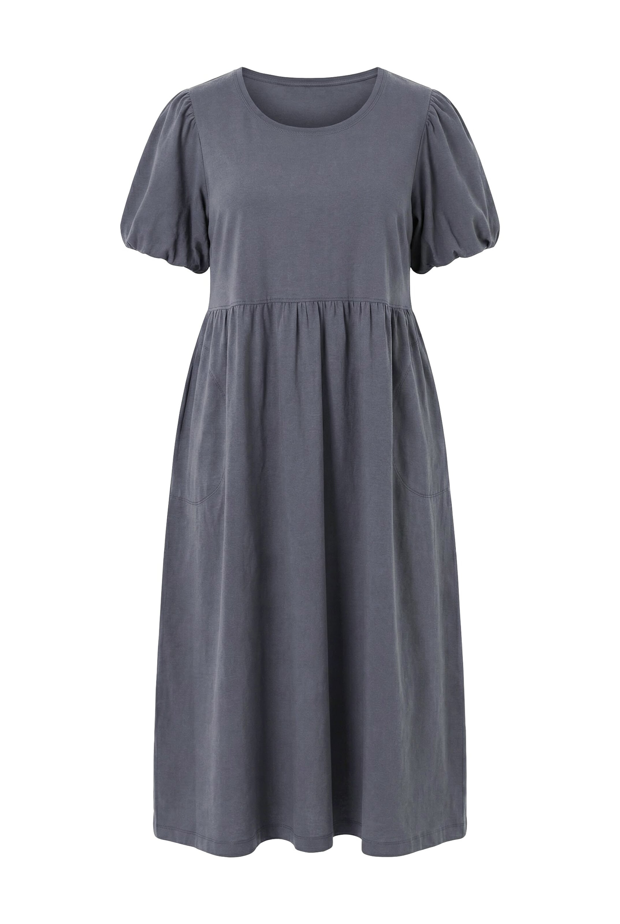 Ulla Popken Kleid in Grau: Vorderseite
