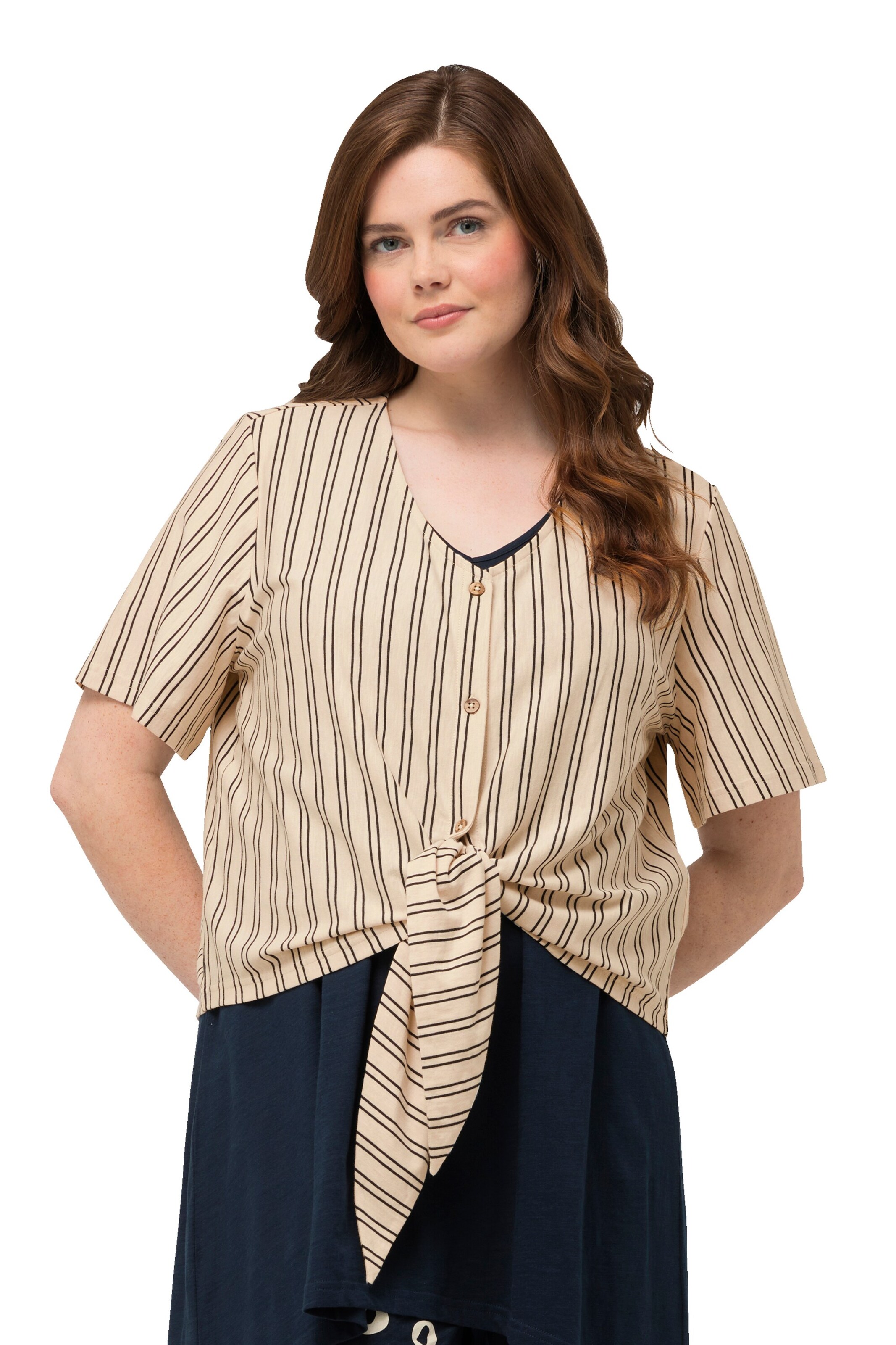 Ulla Popken Shirt in Beige: front