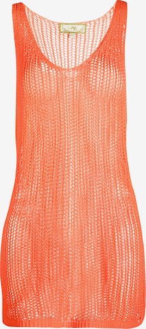 MYMO Knitted dress in Orange: front