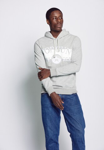 TOP GUN Sweatshirt in Grey: front