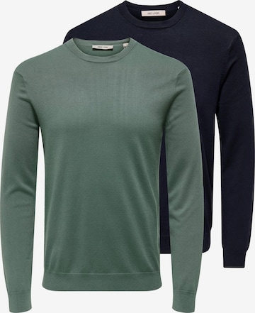 Only & Sons Sweater 'Wyler' in Green: front