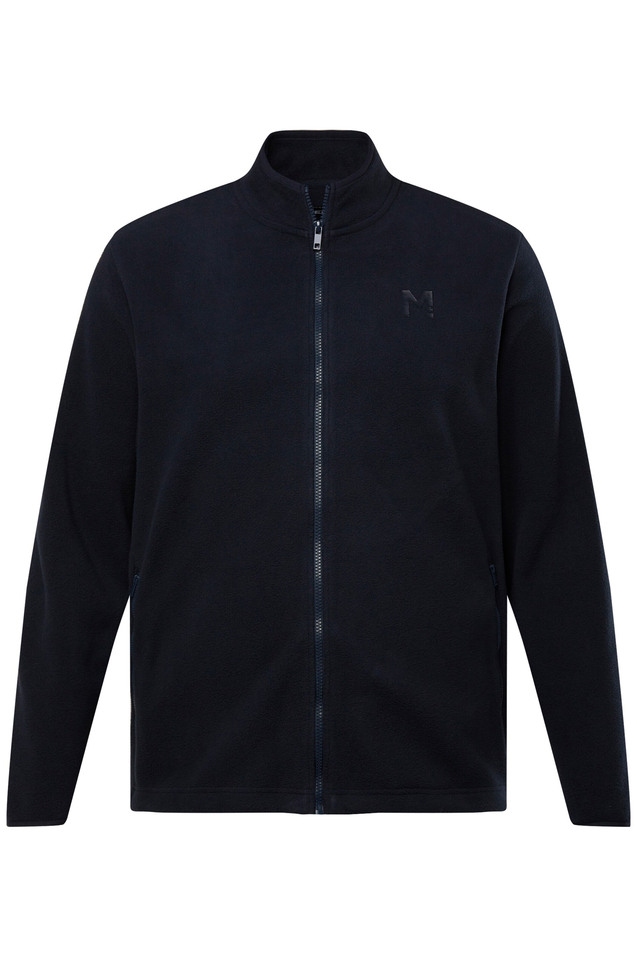 Men Plus Fleecejacke in Blau: Vorderseite