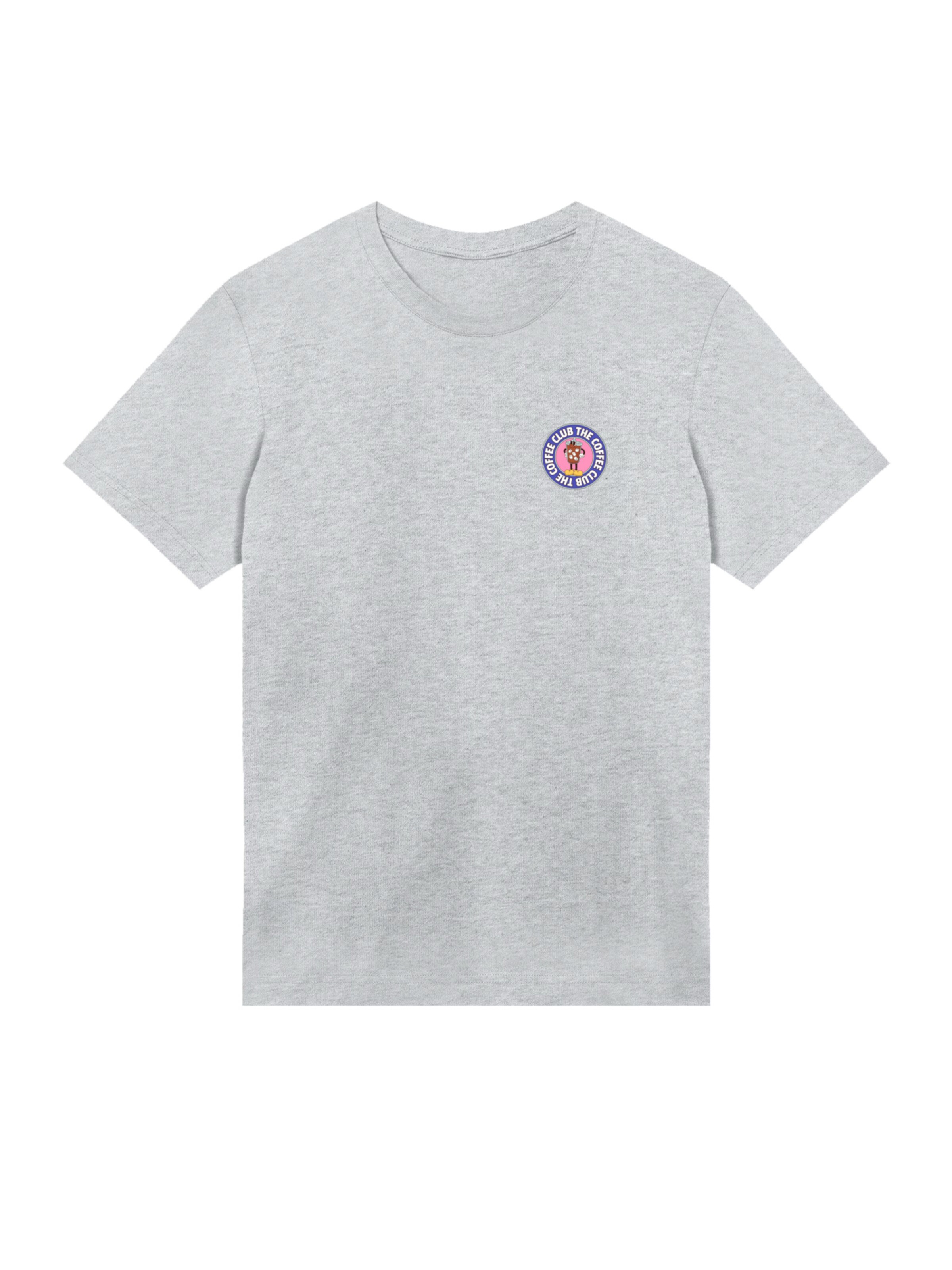 F4NT4STIC Shirt 'Coffee Club' in Grijs: voorkant