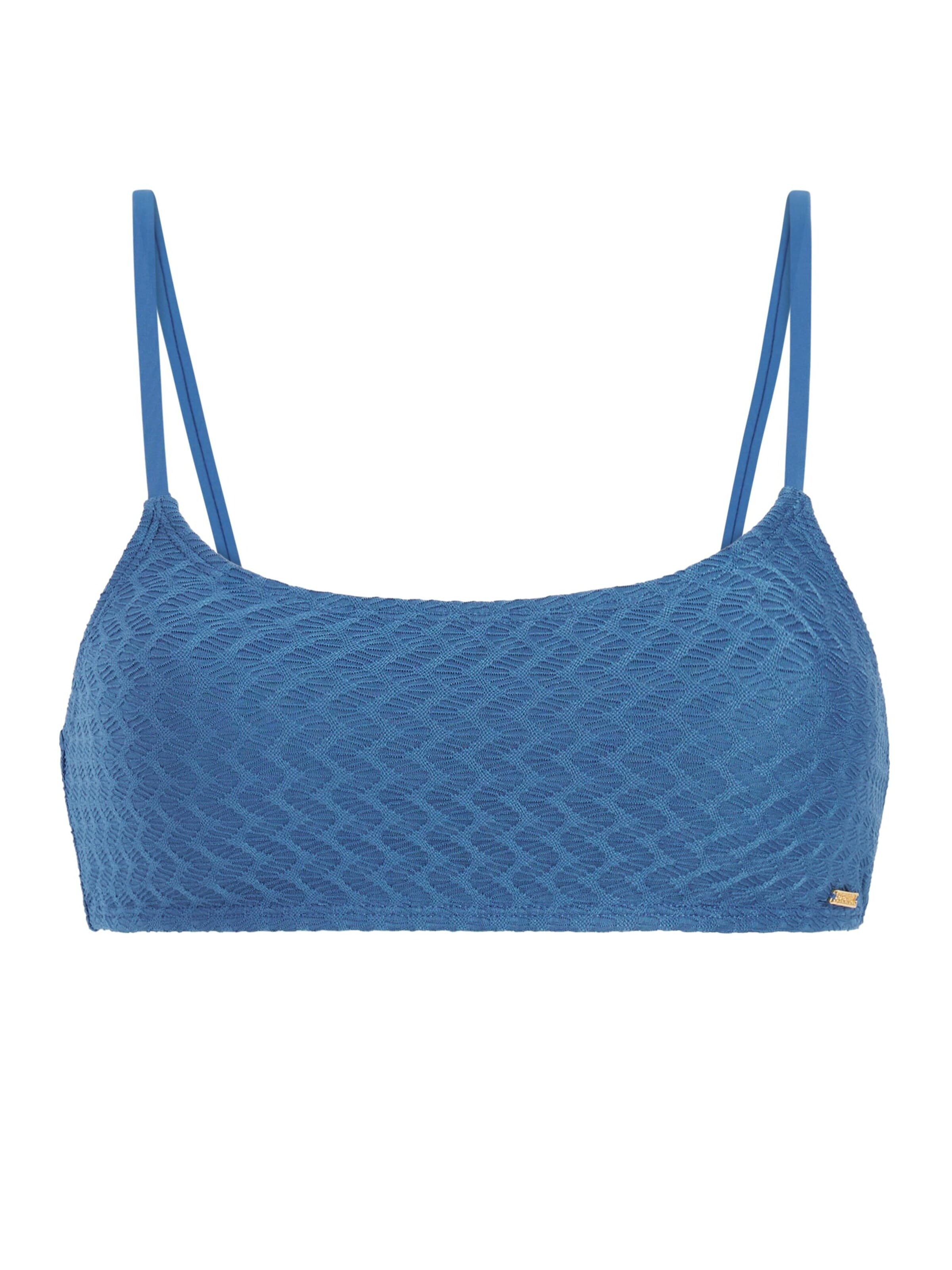 PROTEST Bralette Bikini top 'MIXElifi' in Blue: front