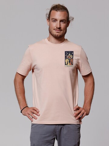Watapparel T-Shirt 'Tarot The Chariot' in Orange: Vorderseite