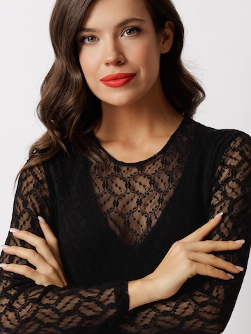 Couture de Marie Blouse body 'Élodie' in Zwart