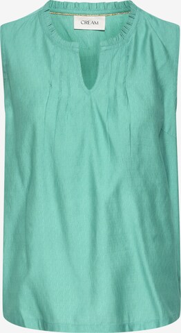 Cream Blouse 'Liselin' in Green: front