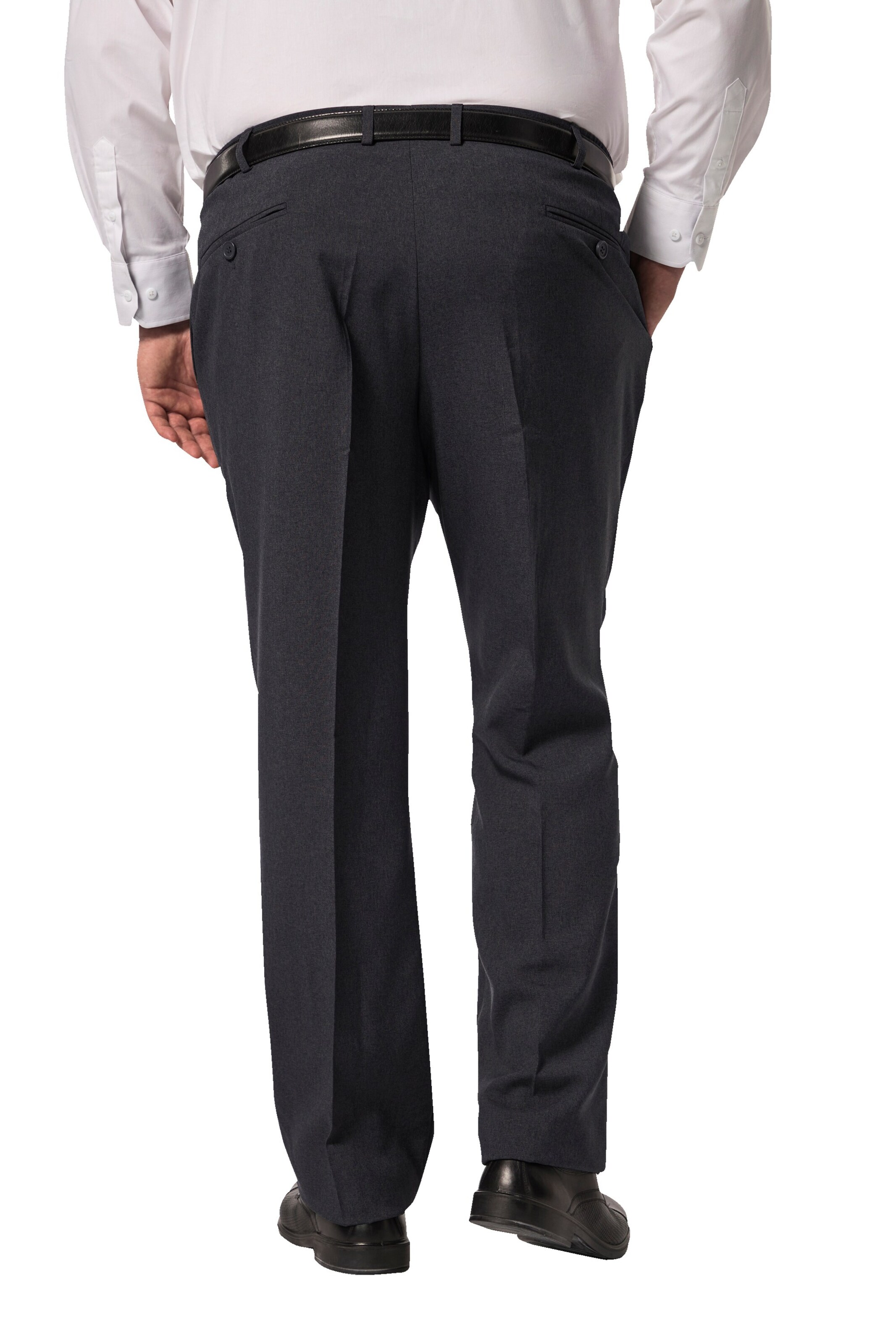 Men Plus Regular Broek in Grijs