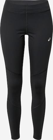 ASICS Slim fit Workout Pants ' Windblock ' in Black: front