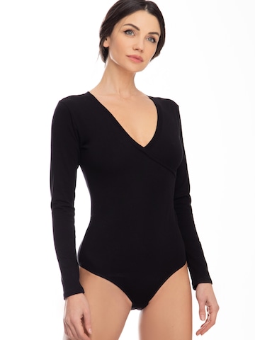 Evoni Blouse bodysuit in Black