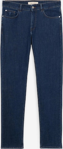 Coupe slim Jean Trussardi en bleu : devant