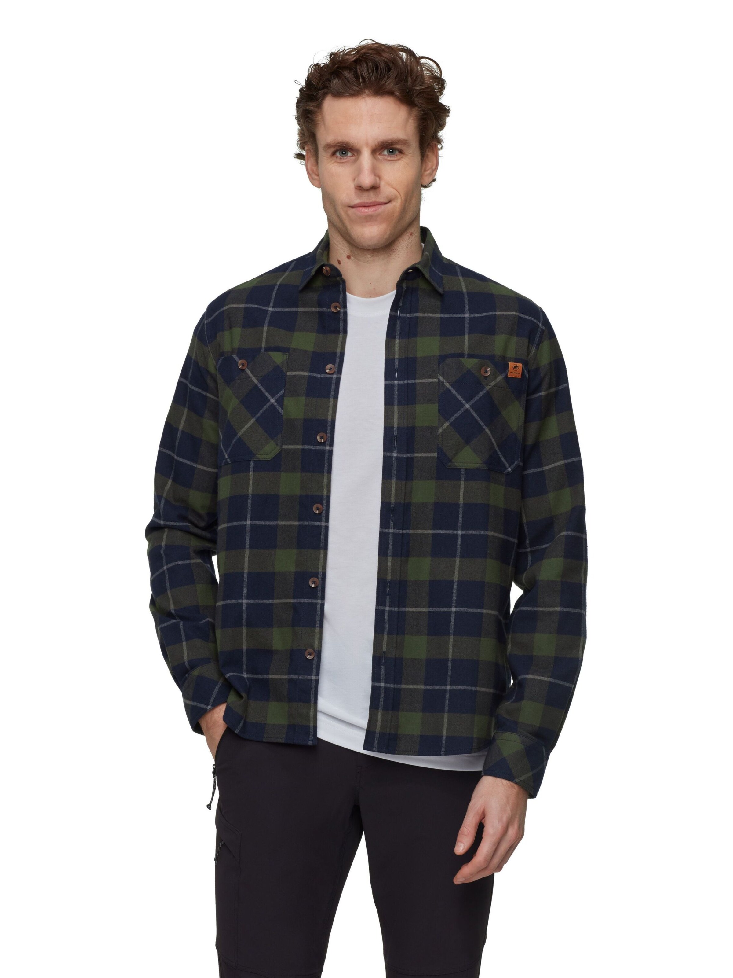 MAMMUT Regular Fit Funktionshemd 'Alvra' in Blau: Vorderseite