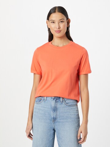 PIECES Shirt 'RIA' in Orange: front