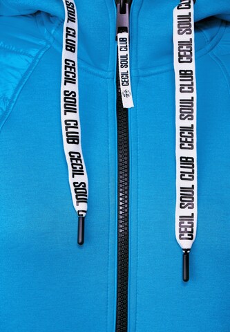 CECIL Sweatjacke in Blau