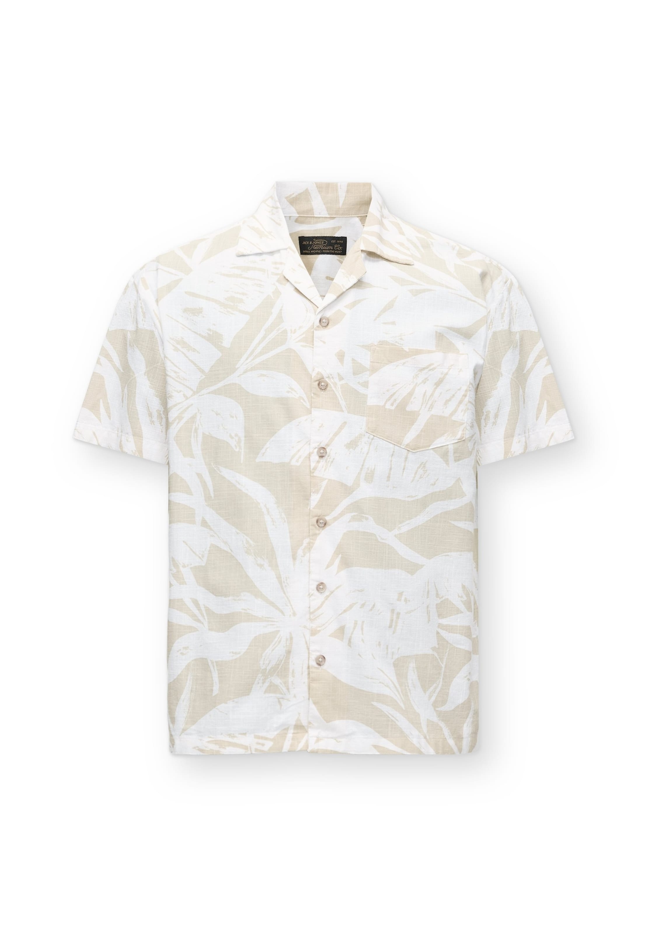 JACK & JONES - Ajuste regular Camisa 'JPRBLUBAHAMAS' en beige: frente