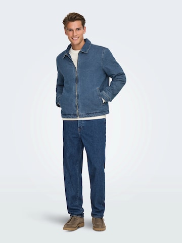 Only & Sons Between-Season Jacket in Blue